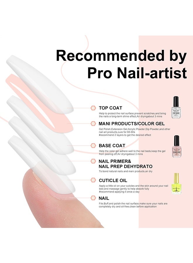 MAJOR DIJIT Quick Dry Nail Polish Set, Base Coat, Top Coat, Nail & Cuticle Oil, , High-Gloss, Long-Lasting, Air-Dry, Non-Gel, Great for Home Manicures,15ml/0.45oz - Image 4
